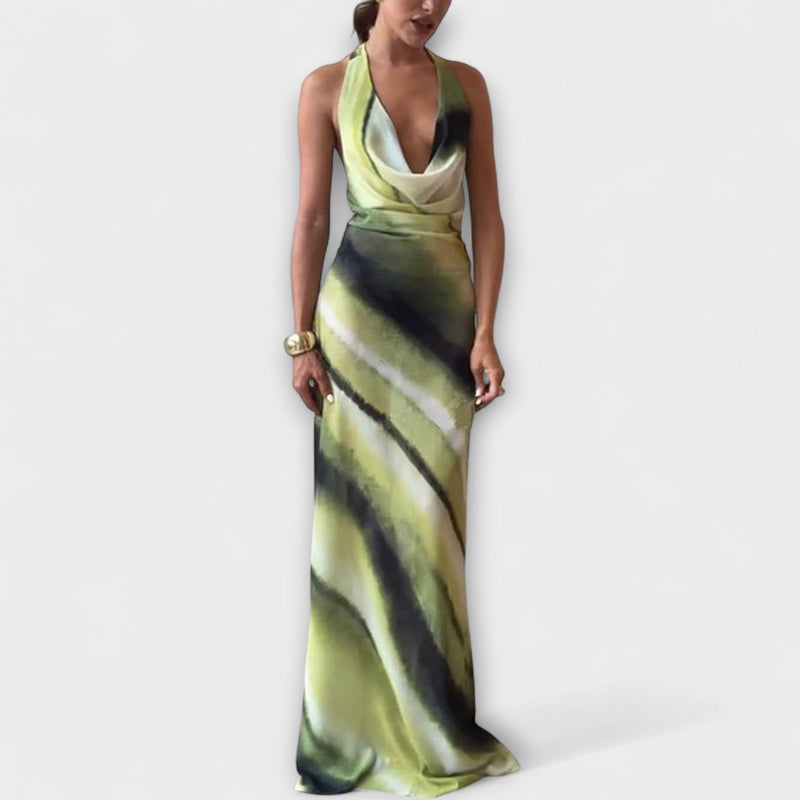 Klasické Tie-Dye Gradient Maxi Šaty
