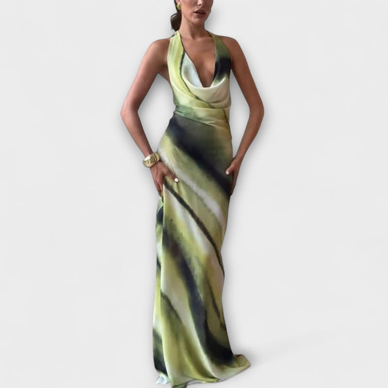 Klasické Tie-Dye Gradient Maxi Šaty