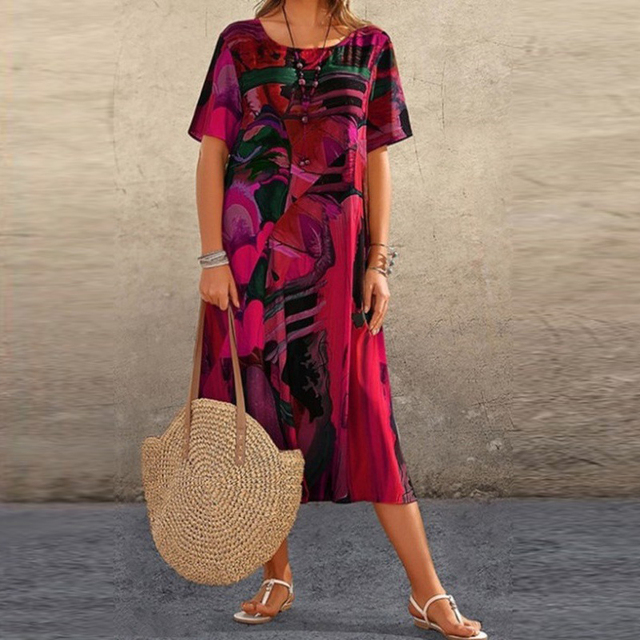 Eliška | Dámské vícebarevné elegantní šaty