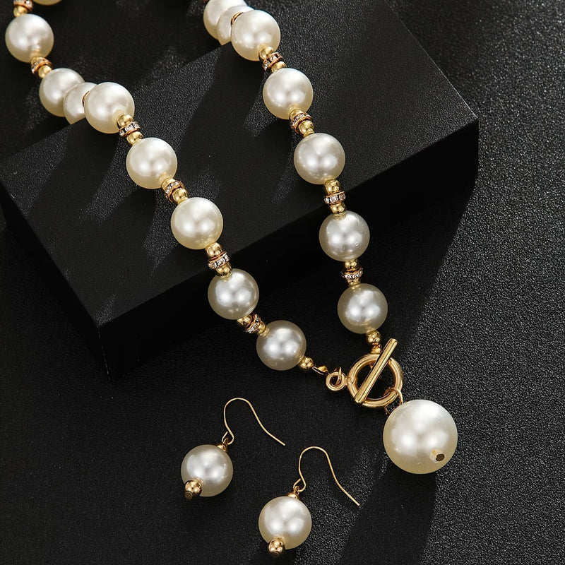 Chunky Pearl Necklace Set