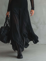 Kristýna | Elegantní maxi šaty z lehkého tylu