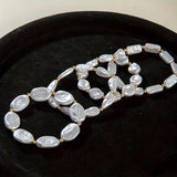 Pearl Statement Bracelet Set of 4