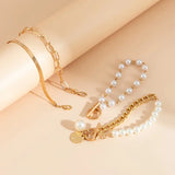 Luxe Layered Pearl Bracelet Set