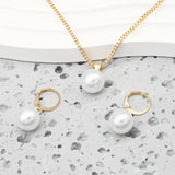 Elegant Graceful Pearl Necklace Set