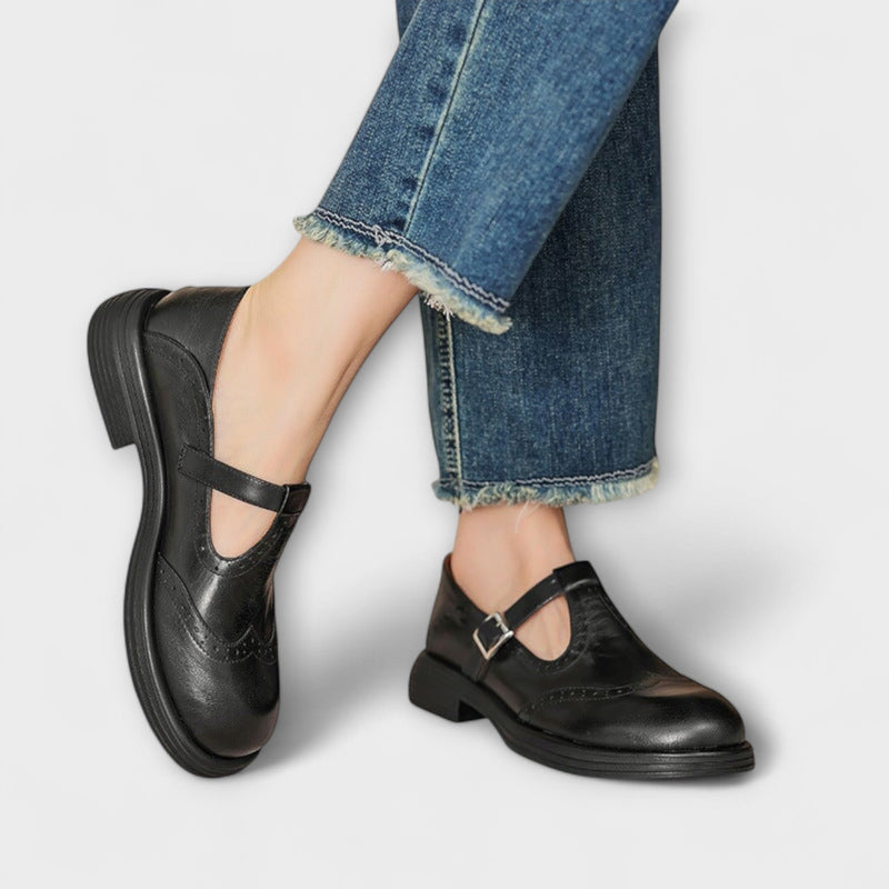 Isla - Elegantní kožené Mary Janes
