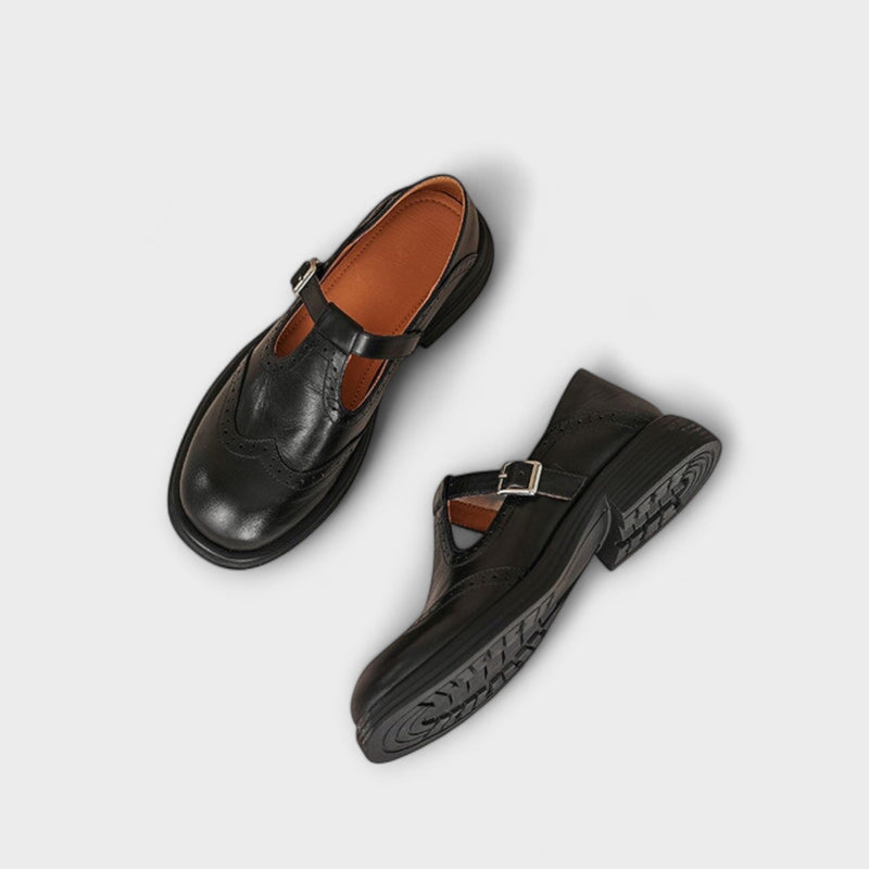 Isla - Elegantní kožené Mary Janes